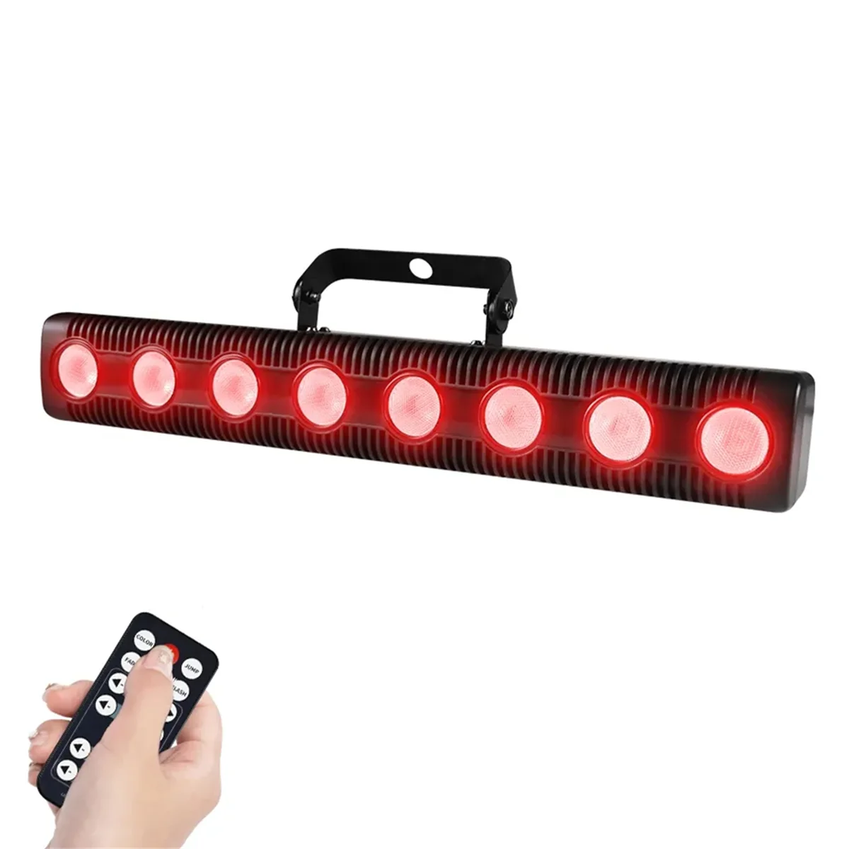 Lampe de lavage murale à 8 LED RGBW 4 en 1 DMX DJ Chang Par, effet de lumière de scène pour bar de danse, décoration de vacances (prise UE)