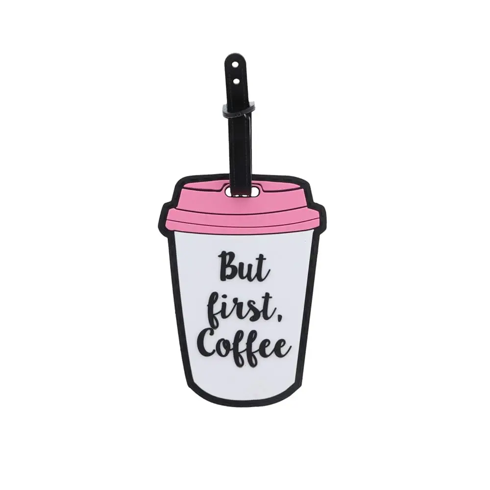 

But First Coffee Luggage Tag Fun Food Travel ID- Coffee