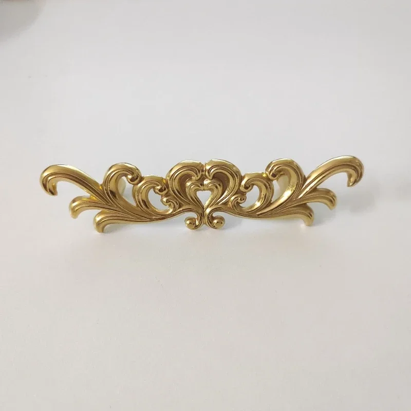yesSolid Brass Mysterious Symbol Gold Furniture Handle Door Handle European and American Style Flower Kitchen Cabinet Drawer Han