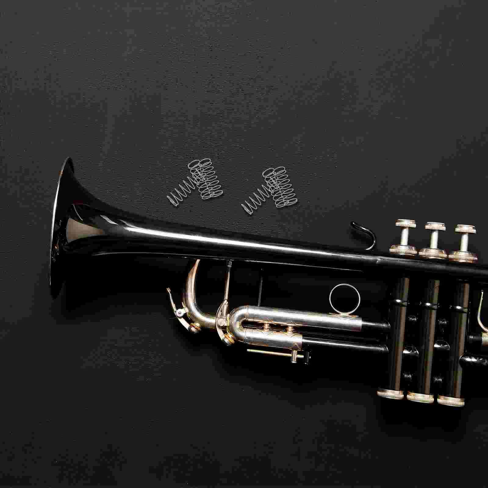 3 Pcs Ceramic Tile Musical Instrument Key Spring Instruments Trumpet Stand Stainless Steel Tuba Button Springs