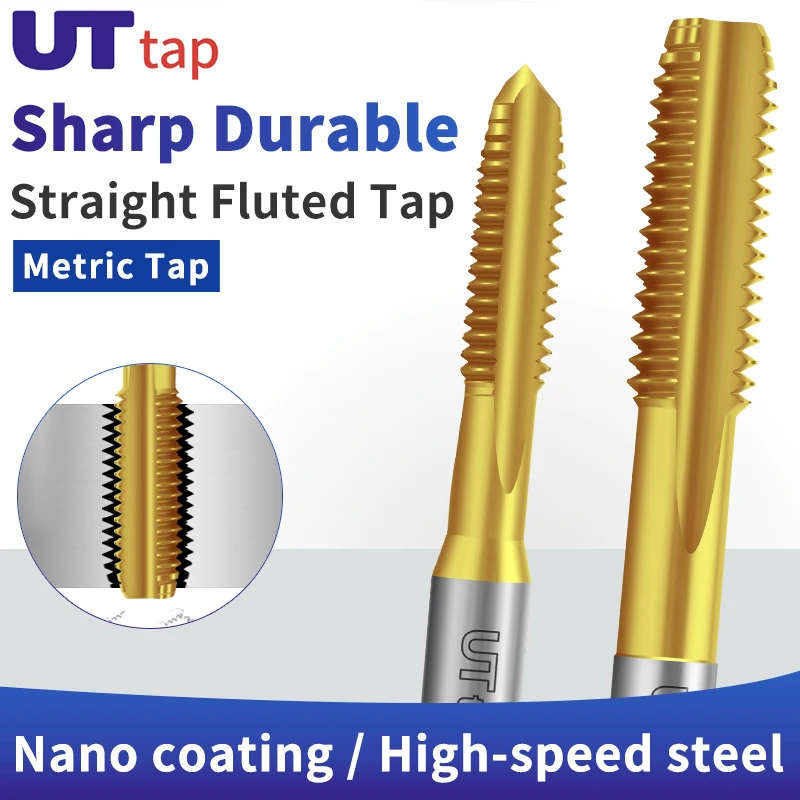

HSSE-M35 JIS Standard TIN Coating Straight Fluted Hand Tap M5.5 M6 M7 M8 M9 M10 M11 M12 M14 Machine Screw Thread Taps