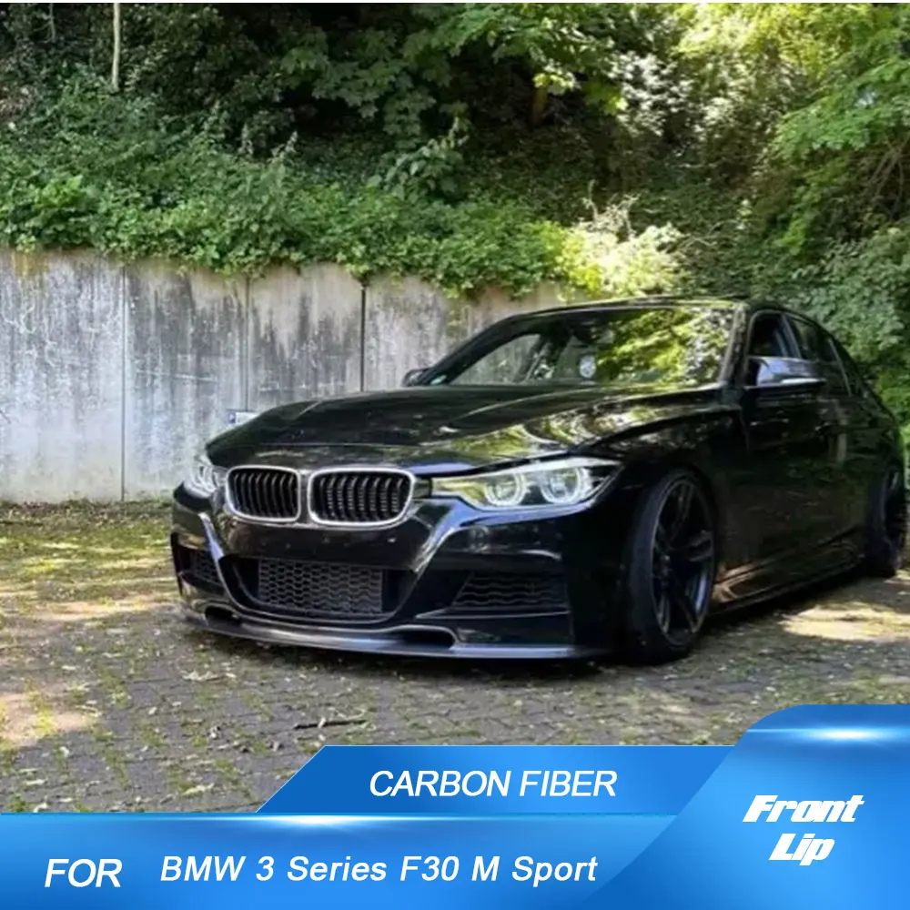 

Carbon Fiber / FRP Black Front Lip for BMW 3 Series F30 F31 M Sport 2012-2017 Front Bumper Lip Spoiler Chin Splitters