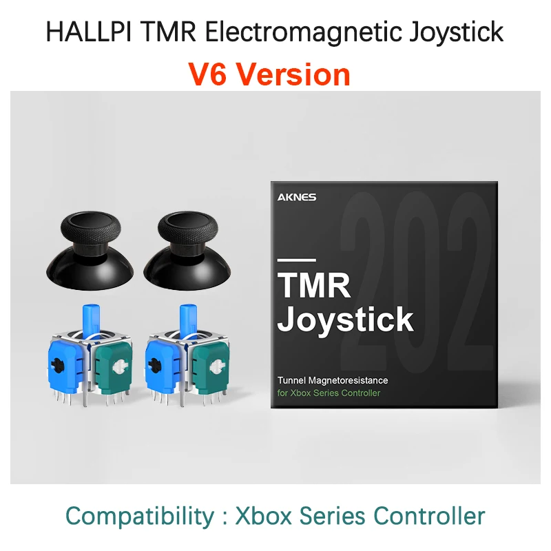 HALLPI × AKNES TMR Joystick für PS5 Xbox Series Controller Reparatur Anti-Drift Sticks für Switch Pro PS4 Spielzubehör