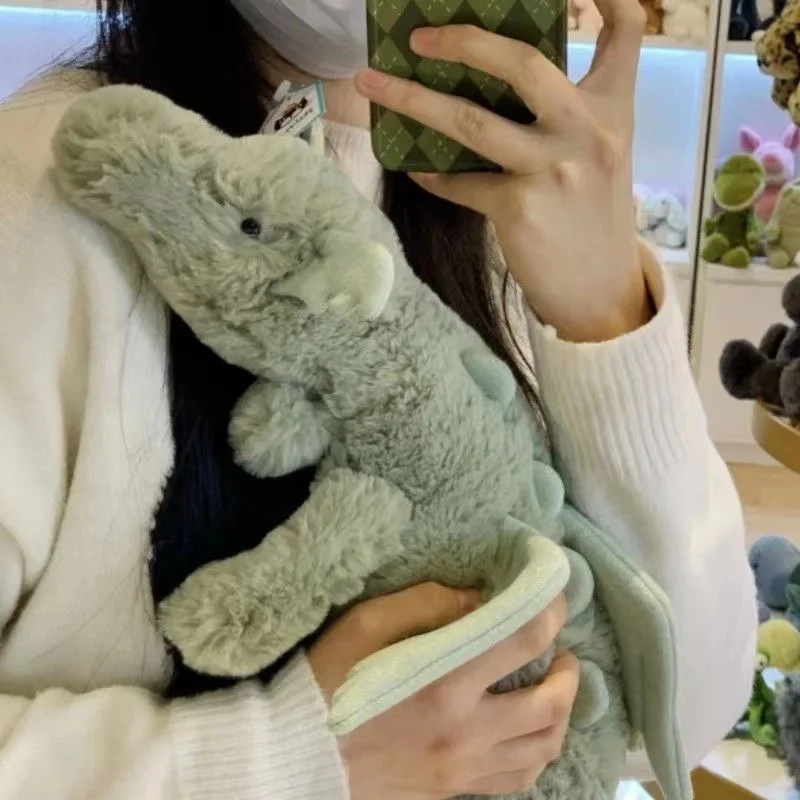 

30cm Soft Plush Toy Little Dragon Plush Toy White Green Dinosaur Stuffed Animal Soft Doll Children Surprise Holiday Gifts Friend