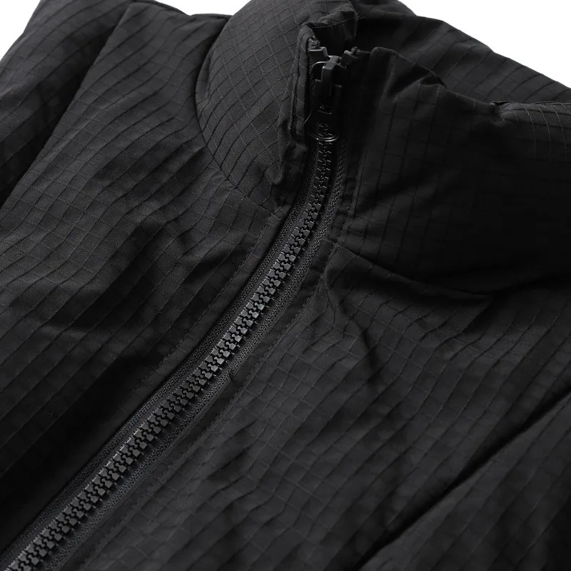 Winter Stand-Up Collar Solid Color Cotton Vest Windproof and Warm Japanese-Style Wraparound for Men in Retro Style