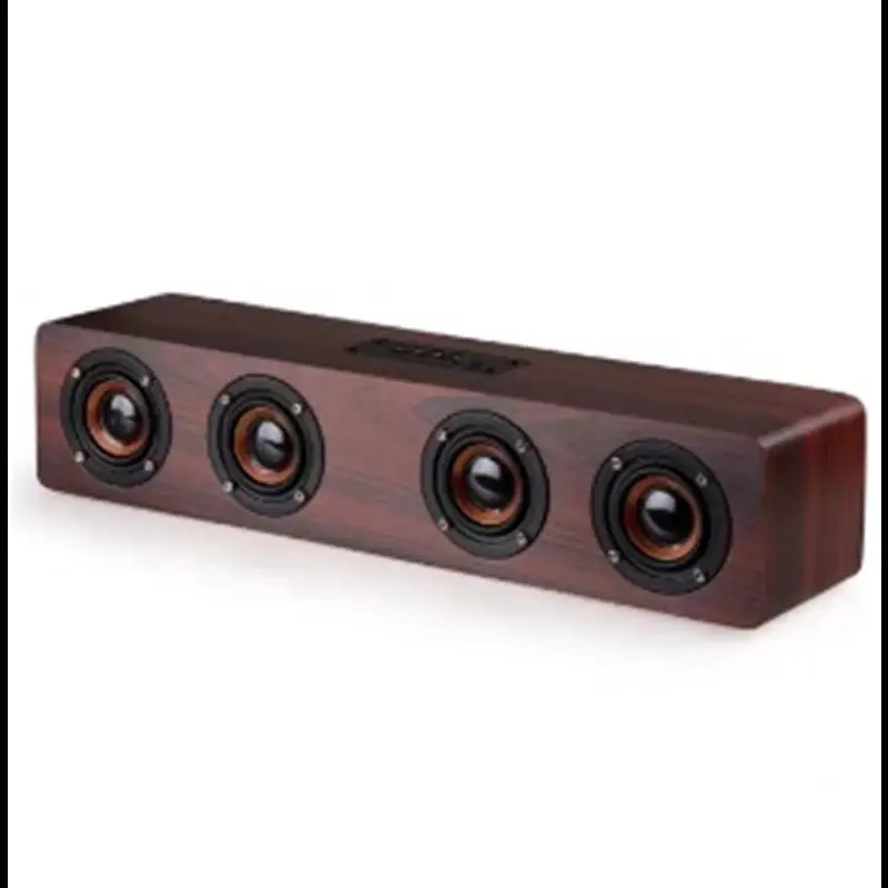 S6 Bluetooth Wood Speaker Music Acoustic System U Disk Tf Card High Power Wireless Bluetooth Speaker Outdoor Speaker