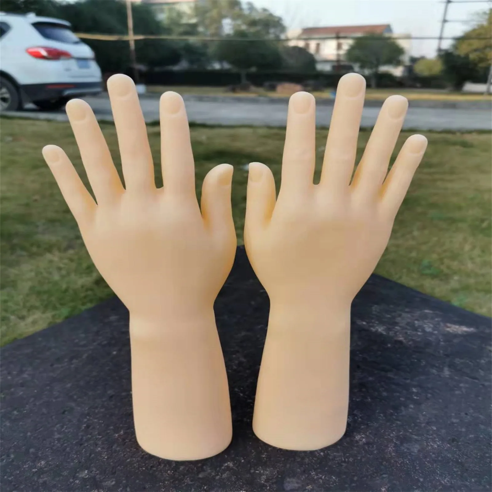 Hand Left Right Manikin Hand Model Gloves Rings Display Stand Holder Jewlery Organizer Skin Color Christmas Ornament Pretty