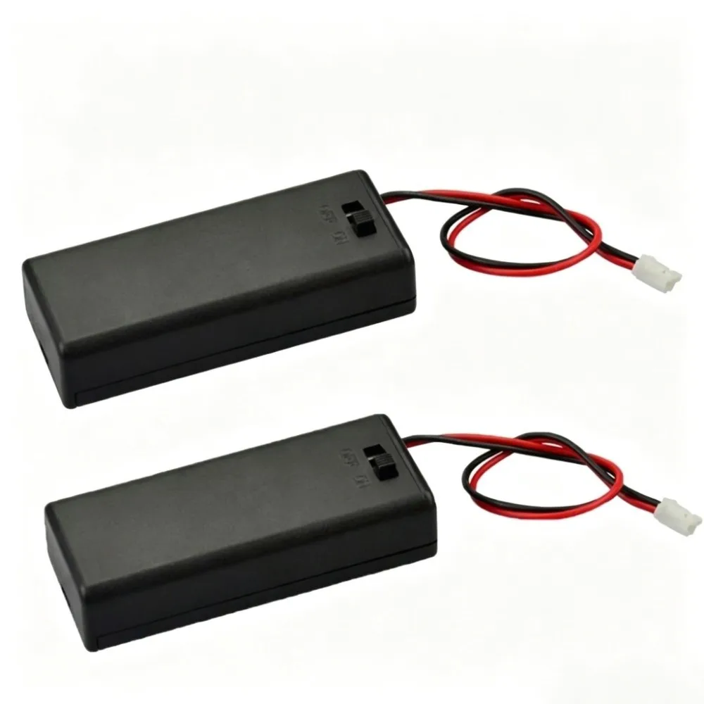 Practical With ON/Off Switch 2 AAA Battery Holder 3V 2 AAA Battery Battery Case 2 Cell PH2.0 Connector Battery Box Battery