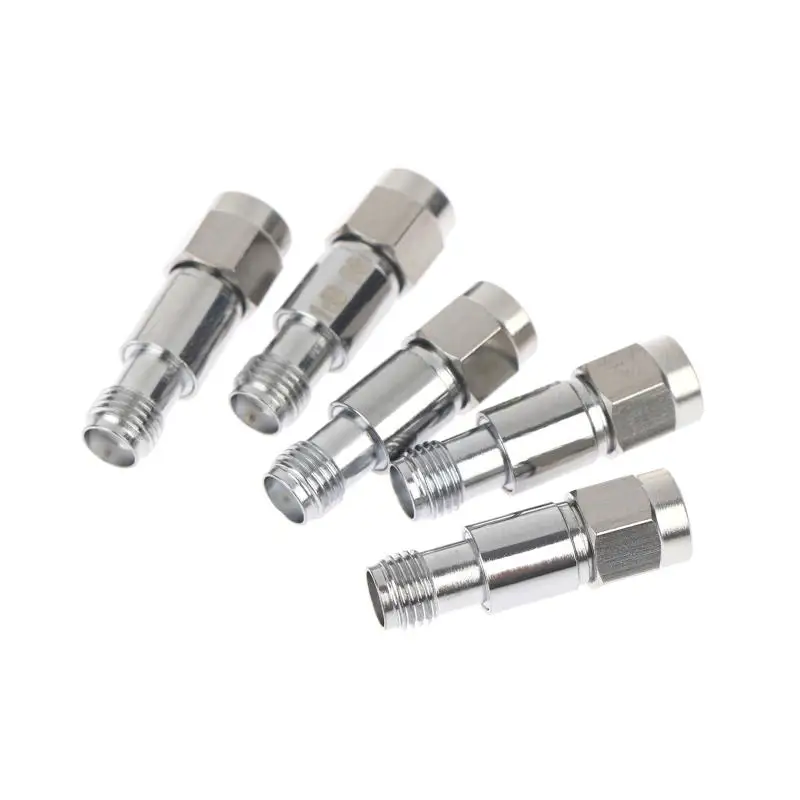 1pc Metal SMA Fixed Connectors 2W SMA Attenuator 1dB 2dB 3dB 4dB 5dB DC-8GHz RF Coaxial Fixed Attenuator High Frequency
