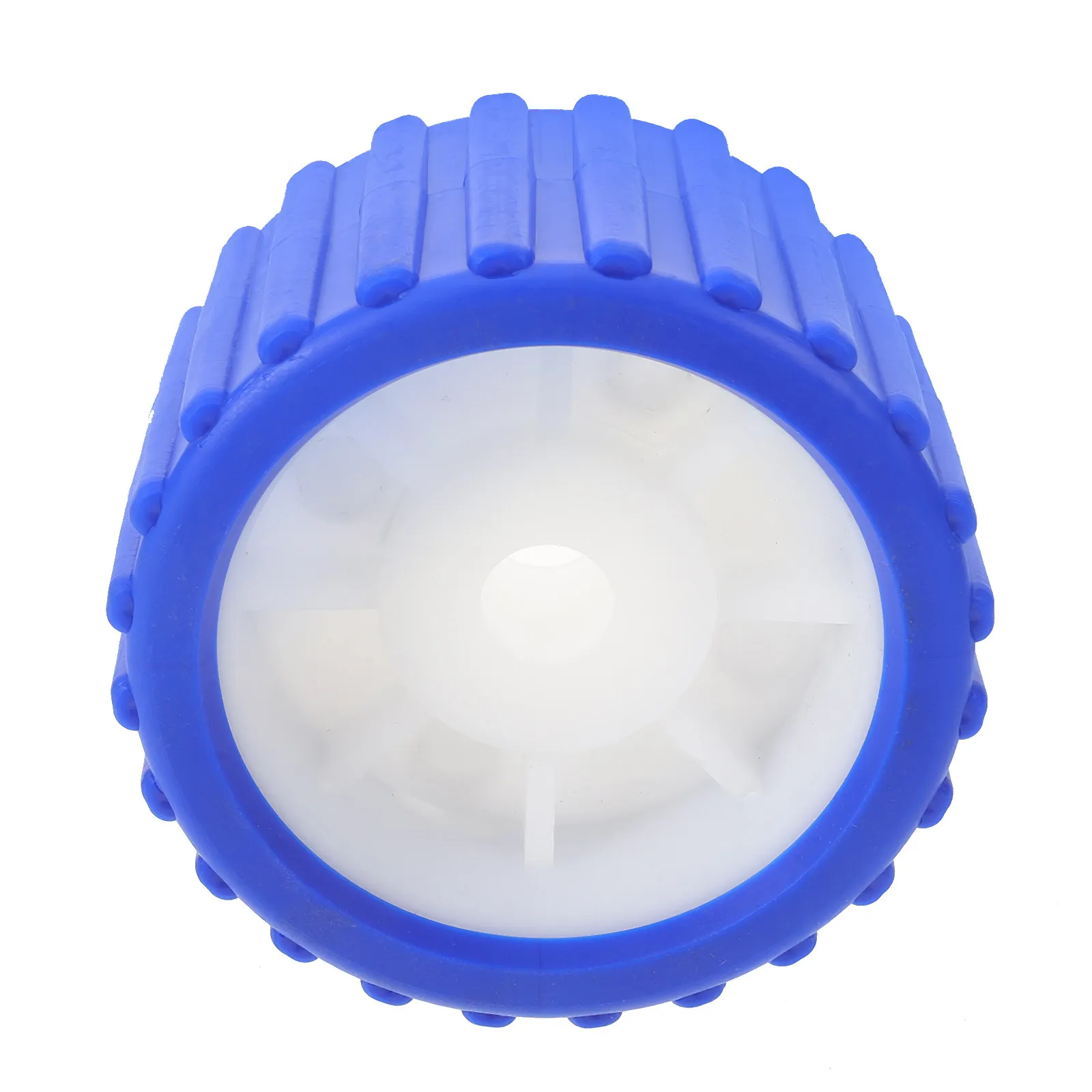 Heavy-Duty PVC Boat Trailer Roller Wheel Ribbed Wobble Design for All Trailers Long-Lasting Marine Trailer Parts Accessories