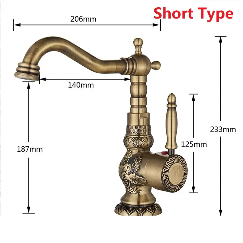 Антикварный латунный или ORB смеситель для раковины, смеситель для горячей и холодной воды, кран с одной ручкой, крепление на палубу, латунные вращающиеся смесители для ванной комнаты