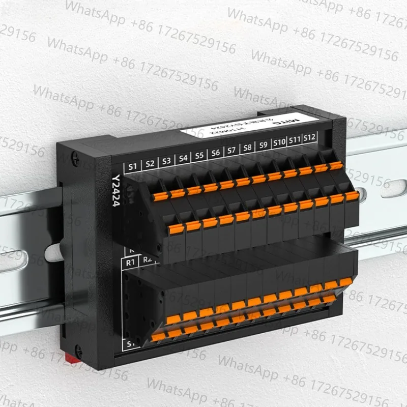 One in Multiple Out Spring Direct Insertion Public Wiring Terminal Block Power Distribution and Junction Box Guide Rail