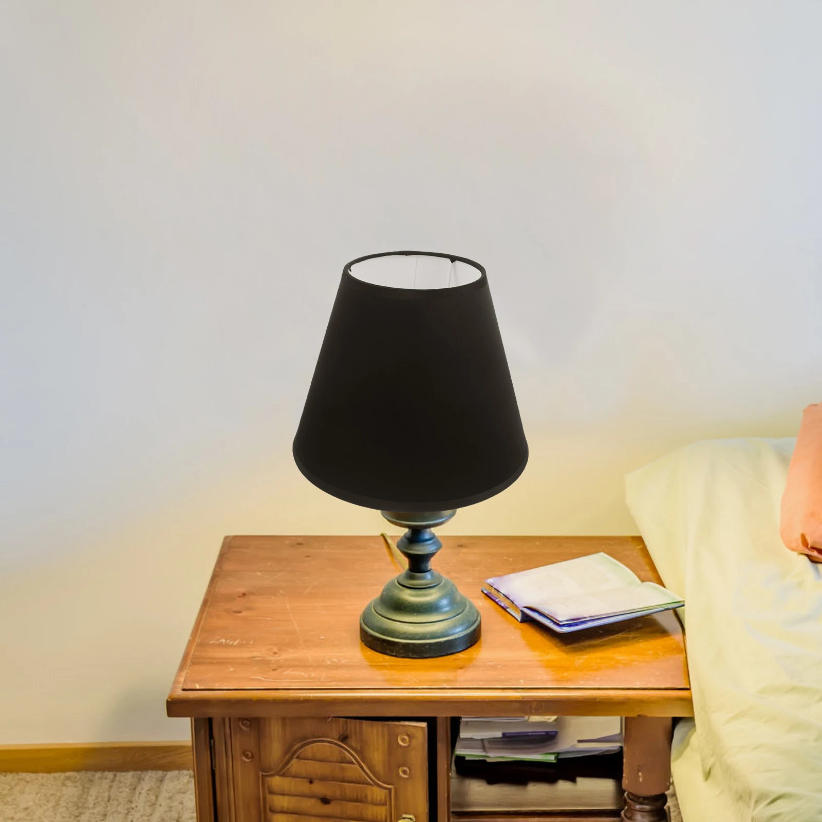 

Stylish Cloth Lampshade E27/E14 Base Wall Light Shade Replacement Soft Light Bedroom Living Room Office Library Use Durable