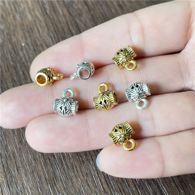 Alloy Charm Bracelet Necklace Jewelry Amulet 3-Way Bifurcated Connector DIY Handmade 3-Hole Pendant Accessories Wholesale