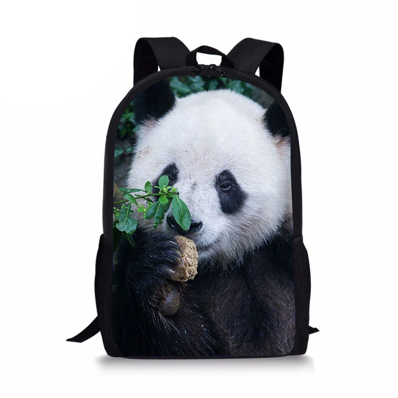 Tas punggung motif hewan lucu 3D Panda tas sekolah anak laki-laki perempuan tas buku siswa tas punggung penyimpanan kasual harian ransel bepergian