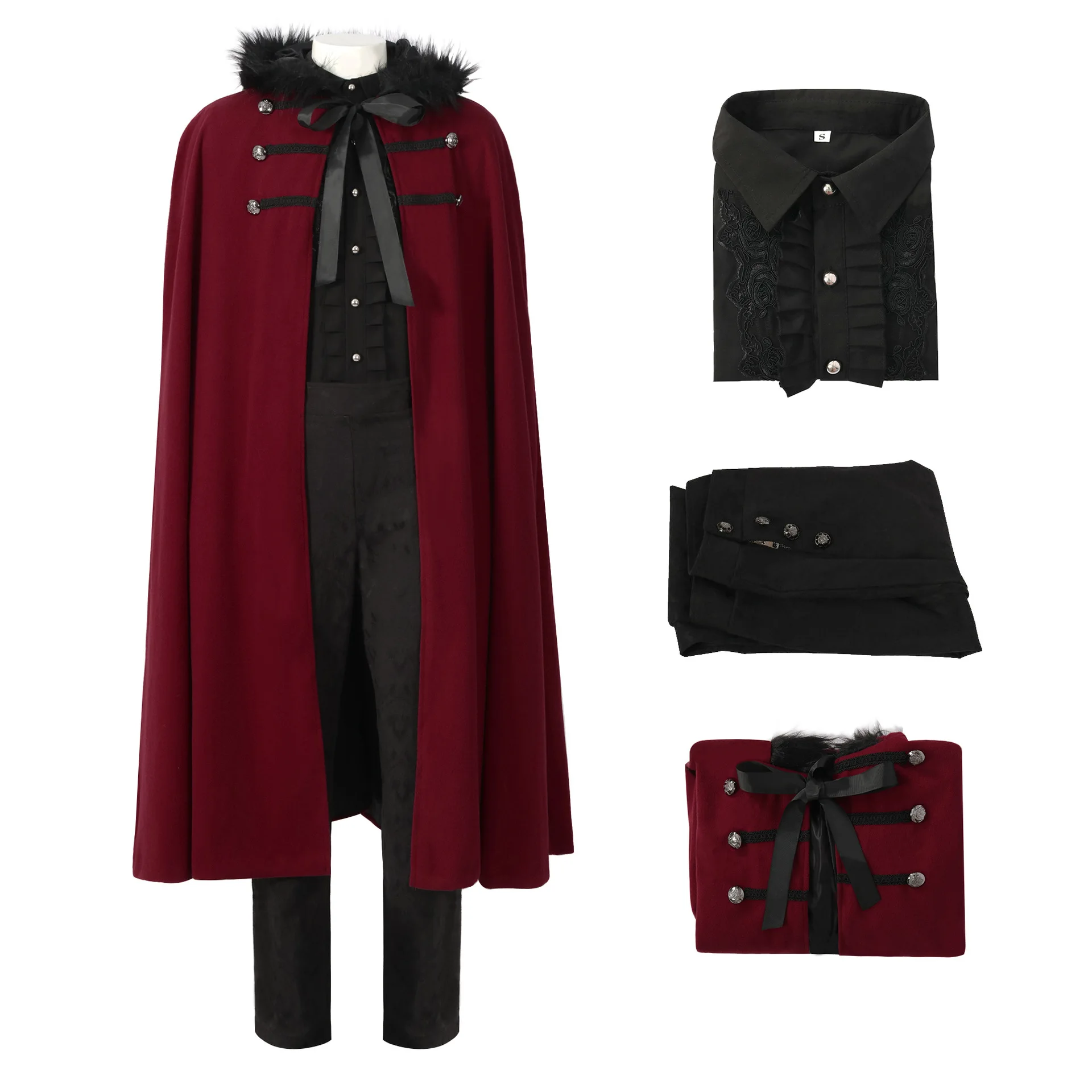 

New Medieval Steampunk Cosplay Costume Gothic Victorian Frock Clothing Halloween Carnival Party Performance Costumes