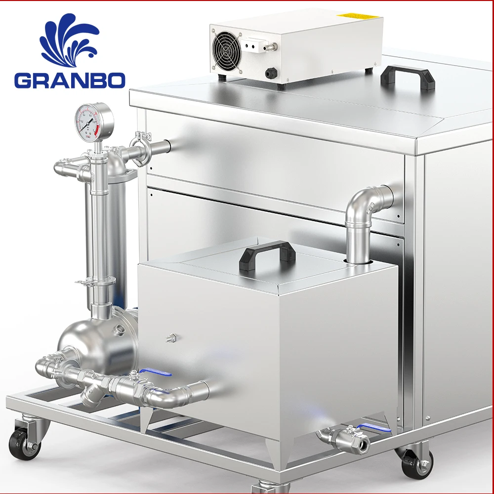 Granbo Factory-Direct Industrial Ultrasonic Cleaning Machine 45~960L with Filtering System 28/40KHz Auto Parts Engine Blocks