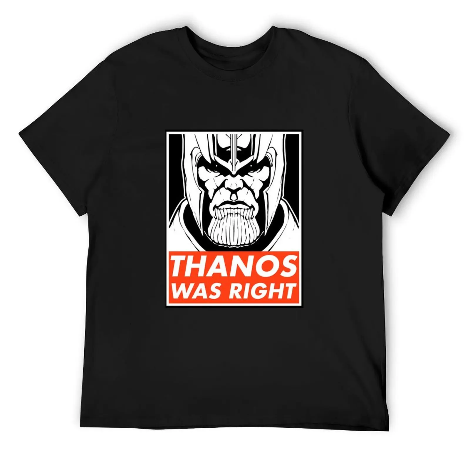 Thanos was right T-Shirt graphic t shirt vintage graphic t shirts Short sleeve tee Men's t-shirts