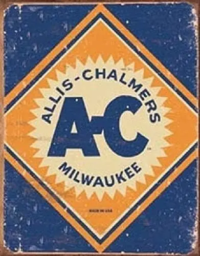 Unique Metal Signs Allis Chalmers Logo Tractor Farm Plow Distressed Retro Vintage Look Wall Tin Sign 8x12in Barber Shop Win sign