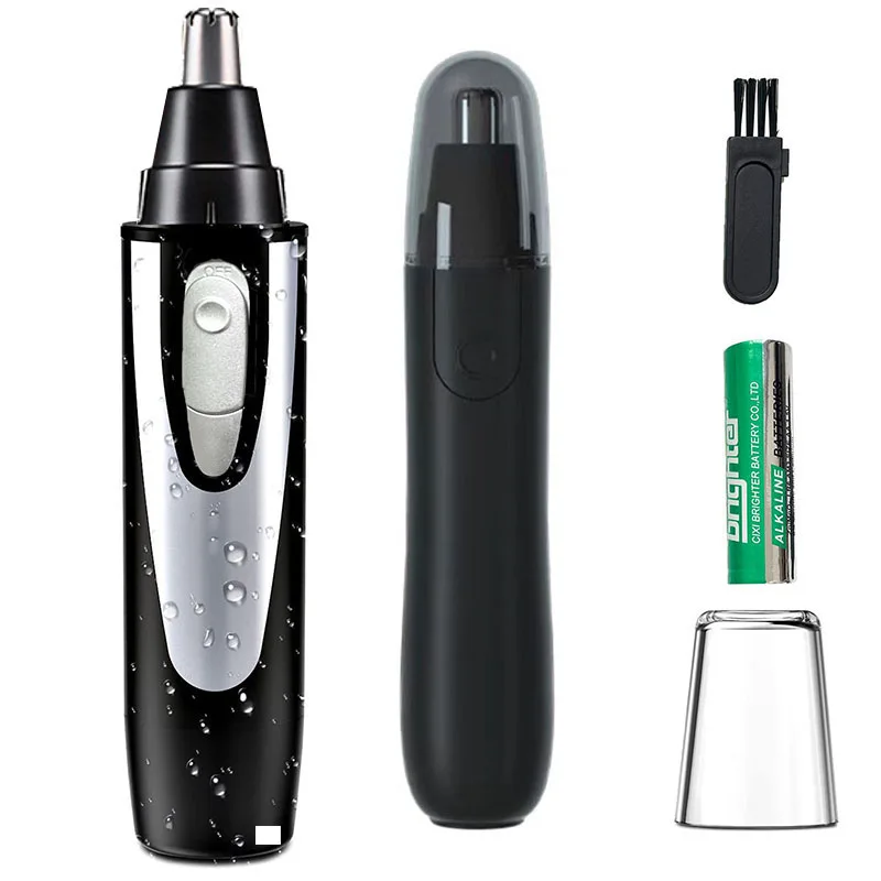 

Professional Easy To Clean Cordless Battery Dual Edge Blades Men Women Eyebrow Electric Nose Ear Hair Trimmer Remover Clipper
