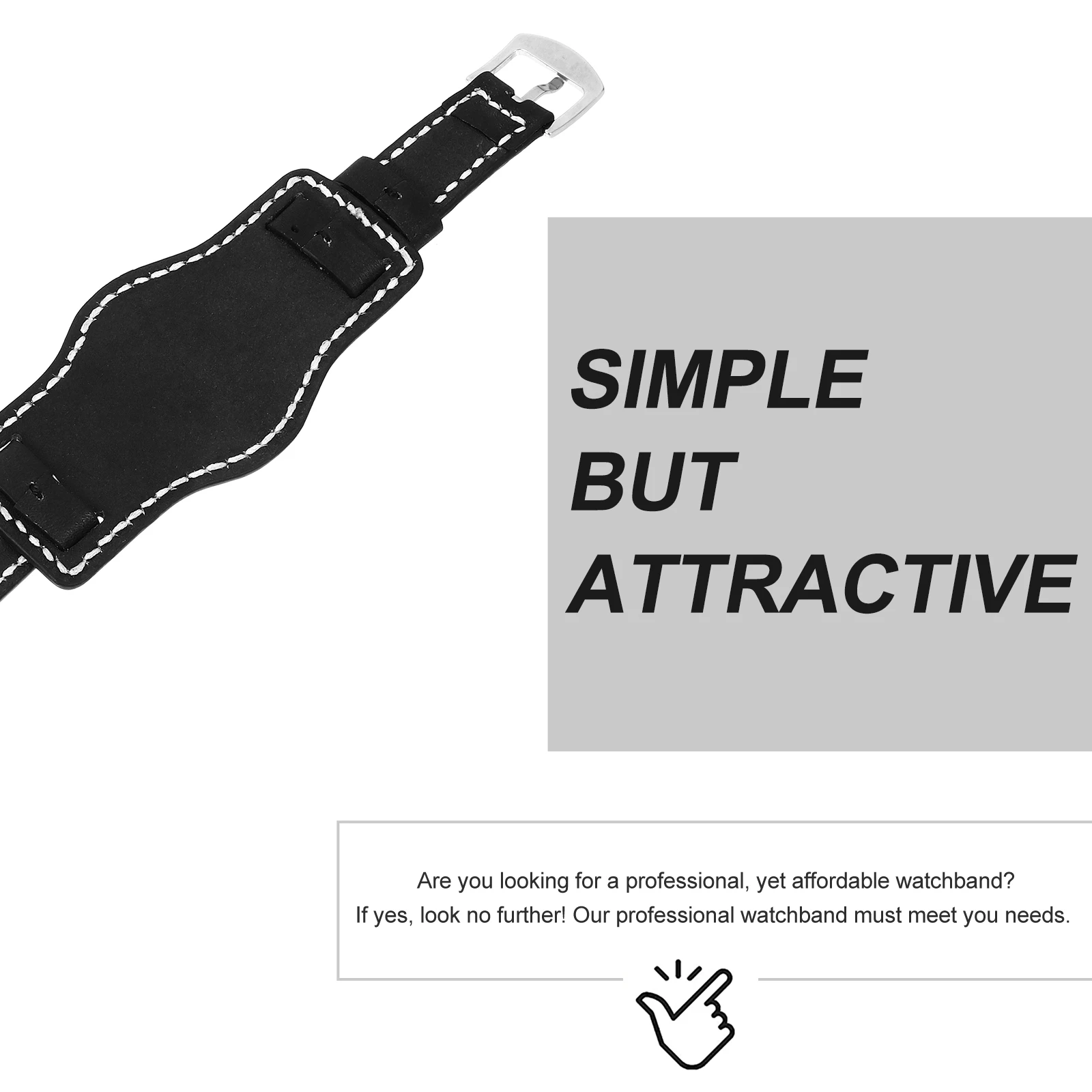 

Watch Band 20Mm Replacement Anti-Metal Allergy Vintage Fashion Lightweight Adjustable Strap For