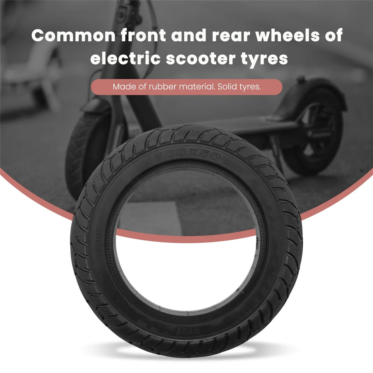 8 Inch Electric Scooter Tire 200X50 Solid Tire Front Rear Tire for Speedway RUIMA Mini 4 PRO