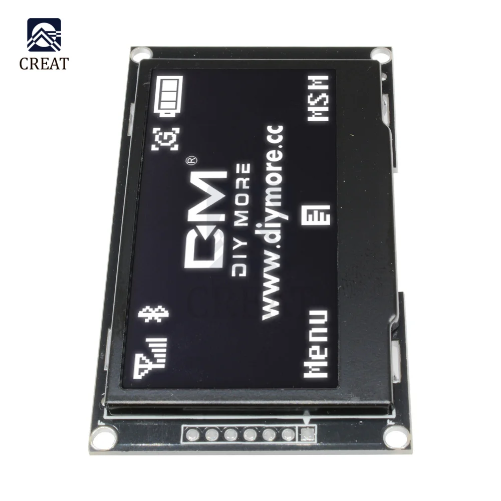 

Digital LCD Screen OLED Display Module C51 Board For Arduino White SSD1309 STM32 Diy Electronic 2.42" 2.42 inch 12864 128X64