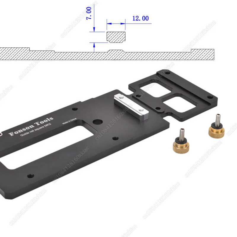 Woodworking Electric Circular Saw Rail Right Angle Positioning Plate Slide Rail 90 Degree Matching For Festool and Makita Rails