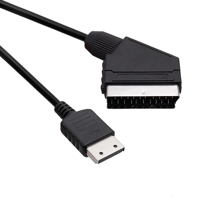 1.8 متر/6ft VGA كابل الصوت من النوع RCA الحبل RGB سكارت كابل ل SEGA Dreamcast تيار مستمر RGB سكارت كابل ل SEGA Dreamcast تيار مستمر