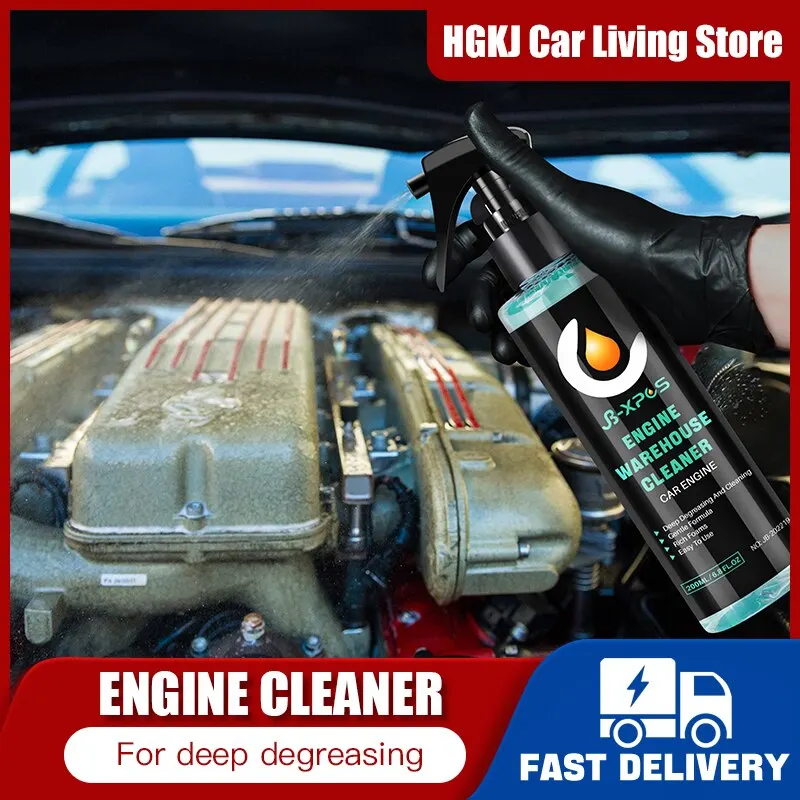 Engine Cleaner Spray Heavy Oil Grease Remover Powerful Decontamination Cleaning Liquid Protection Car Care Detail JBXPCS 19