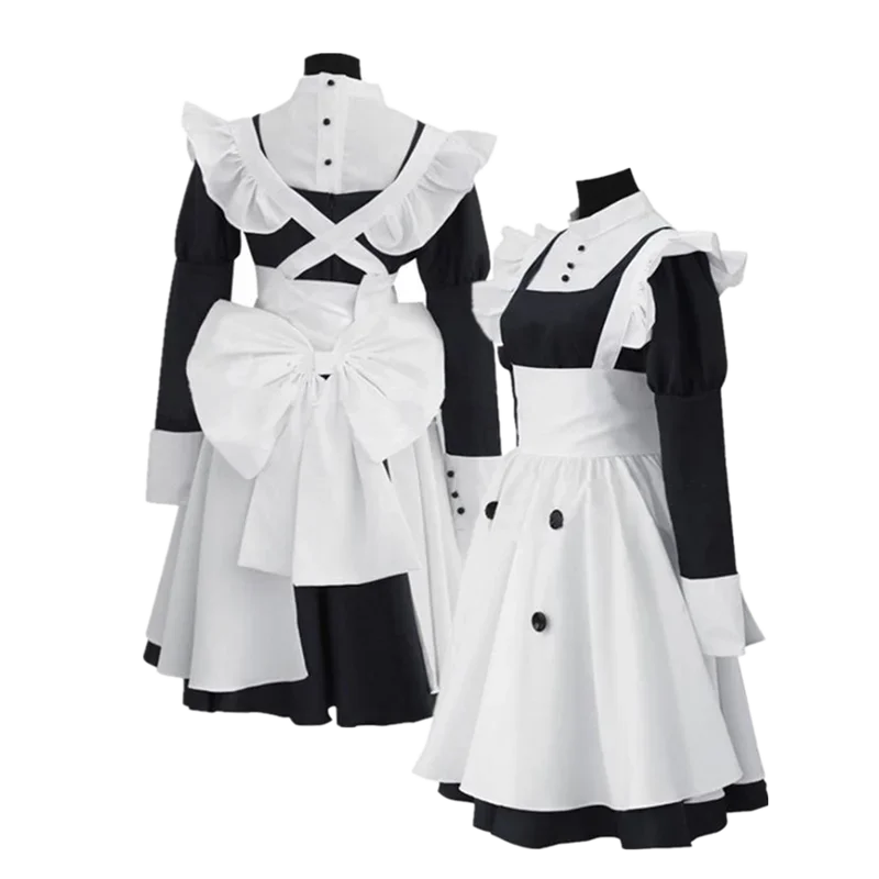 

Black Butler MEY RIN Cosplay Costume Women Girls Maid Dress Apron Outfits Halloween Carnival Suit