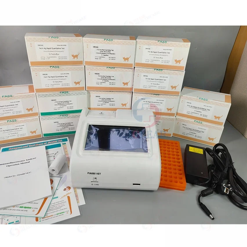 Pet Clinic Cat Dog Progesterone Test Machine Vet Immunofluorescence Quantitative Analyzer