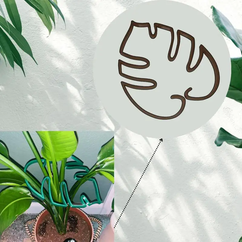 Corrosion Resistant Flower Support Gardening Accessories Turtle Shell Plant Stand Monstera Shaped Plant Support For Gardens