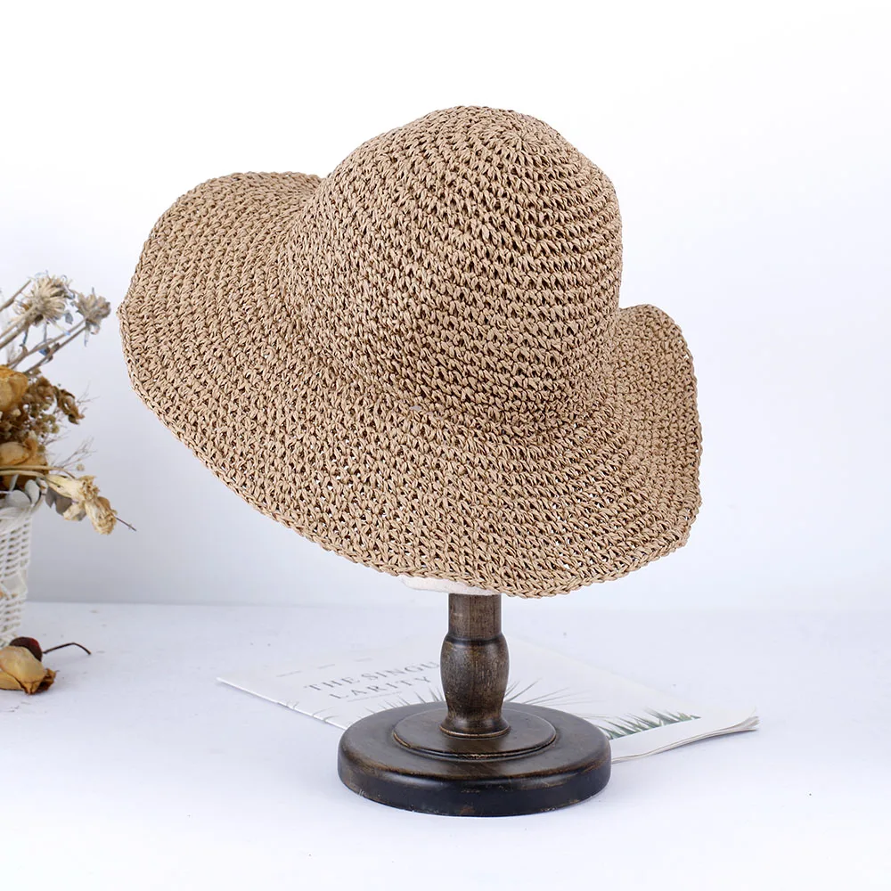 2023 Women\'s summer Beach cap hat pure color bucket hat cool women\'s hats for the sun sun hat Straw hat Hat for girl Hiking hat