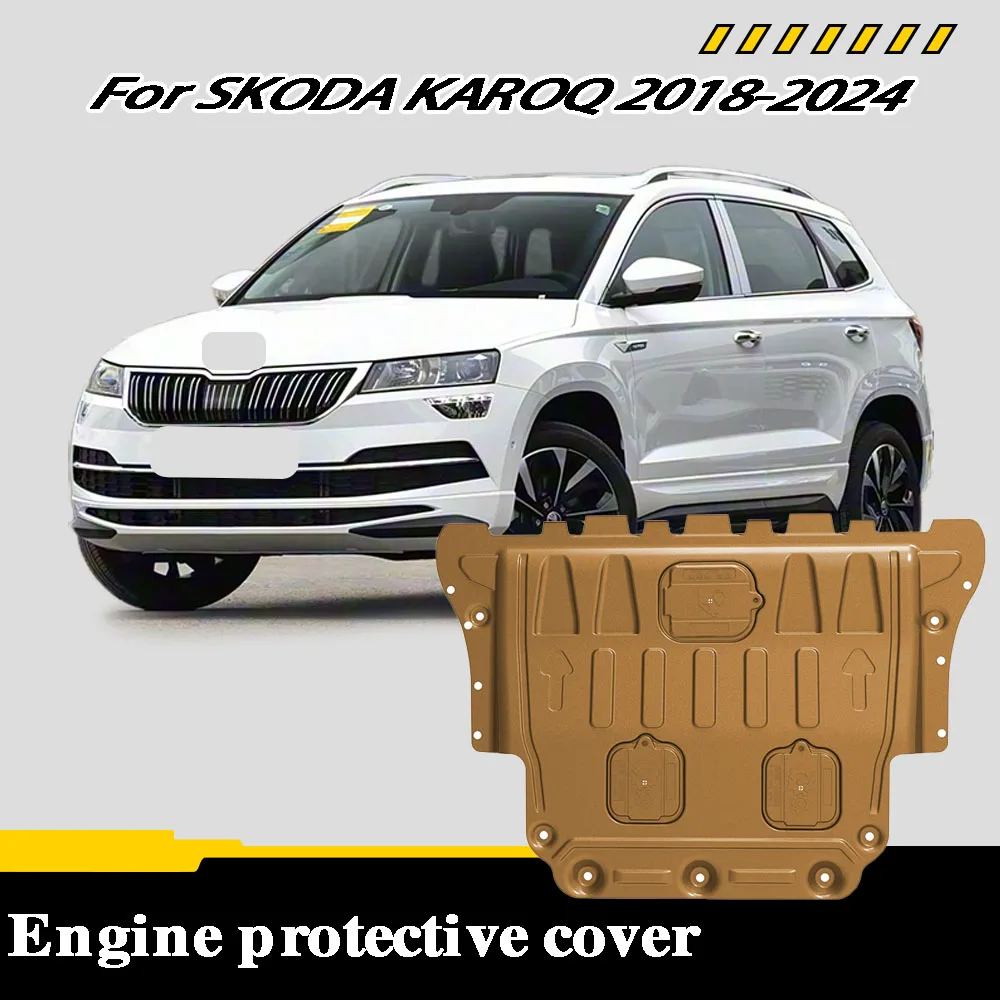 

Engine Chassis Shield Splash Bottom Protection Board Car Accessories Under Cover For SKODA KAROQ 2018-2024 1.4T 1.2T