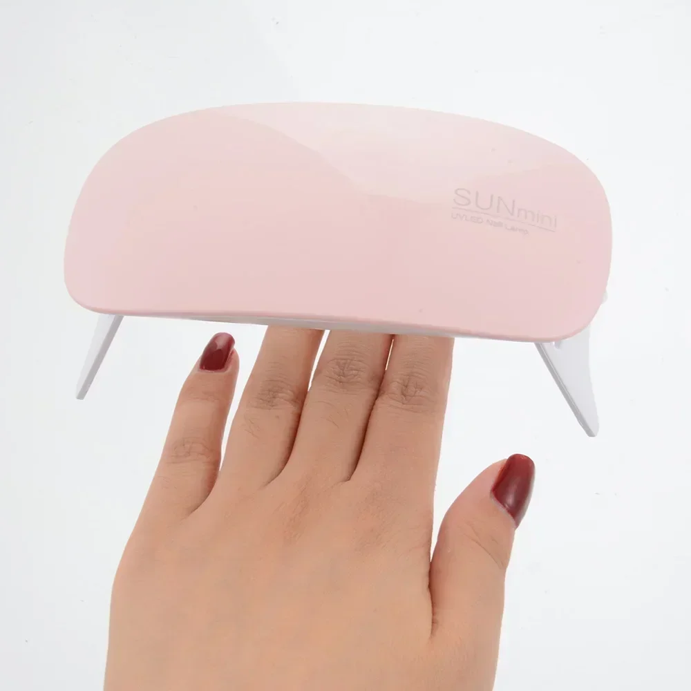 USB Nail Drying Mini LED Phototherapy Machine 6W UV Gel Polish Curing LED Mini Nail Lamp Nail Art