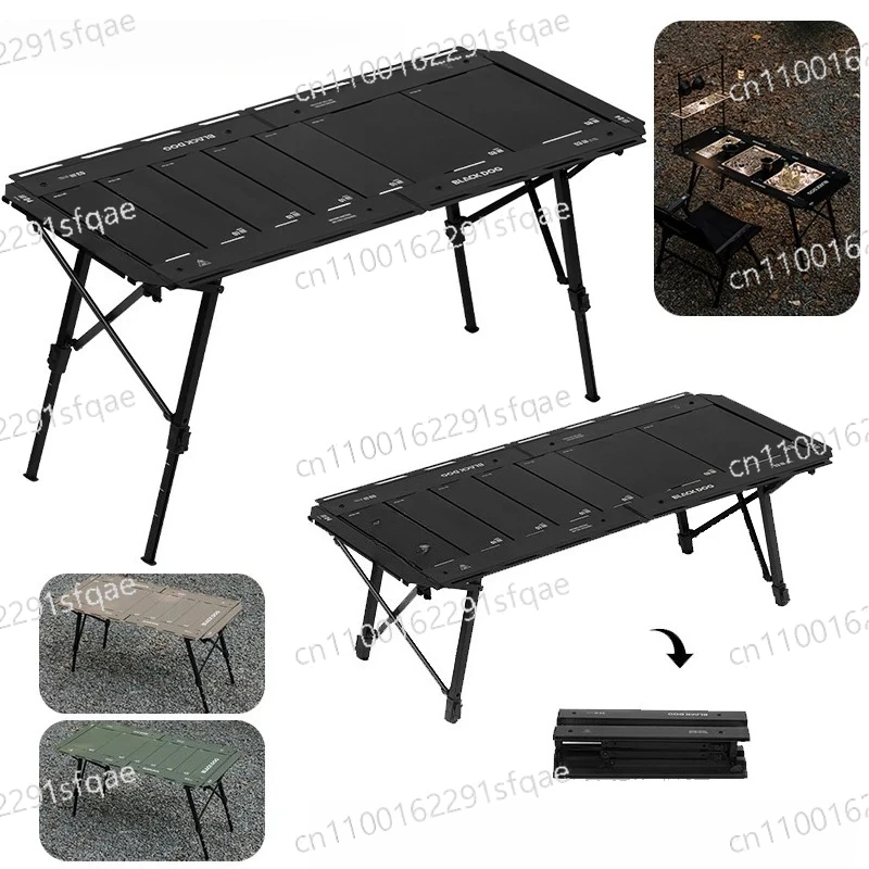 

BBQ Grill Picnic Table Desk IGT Tactical Table Aluminum Alloy Portable Removable Adjustable Camping Folding