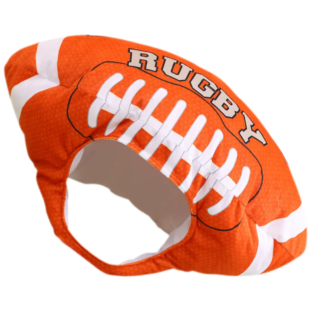 

Rugby Shaped Hat Costume for Men Women Party Carnival Halloween Cosplay Photo Prop Festive Decorative Accessory