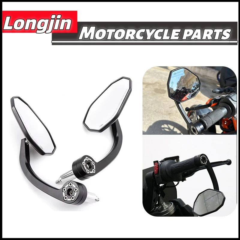 

Motorcycle 7/8" 22mm Handle Bar End Rearview Mirror For YAMAHA MT03 MT25 mt03 mt25