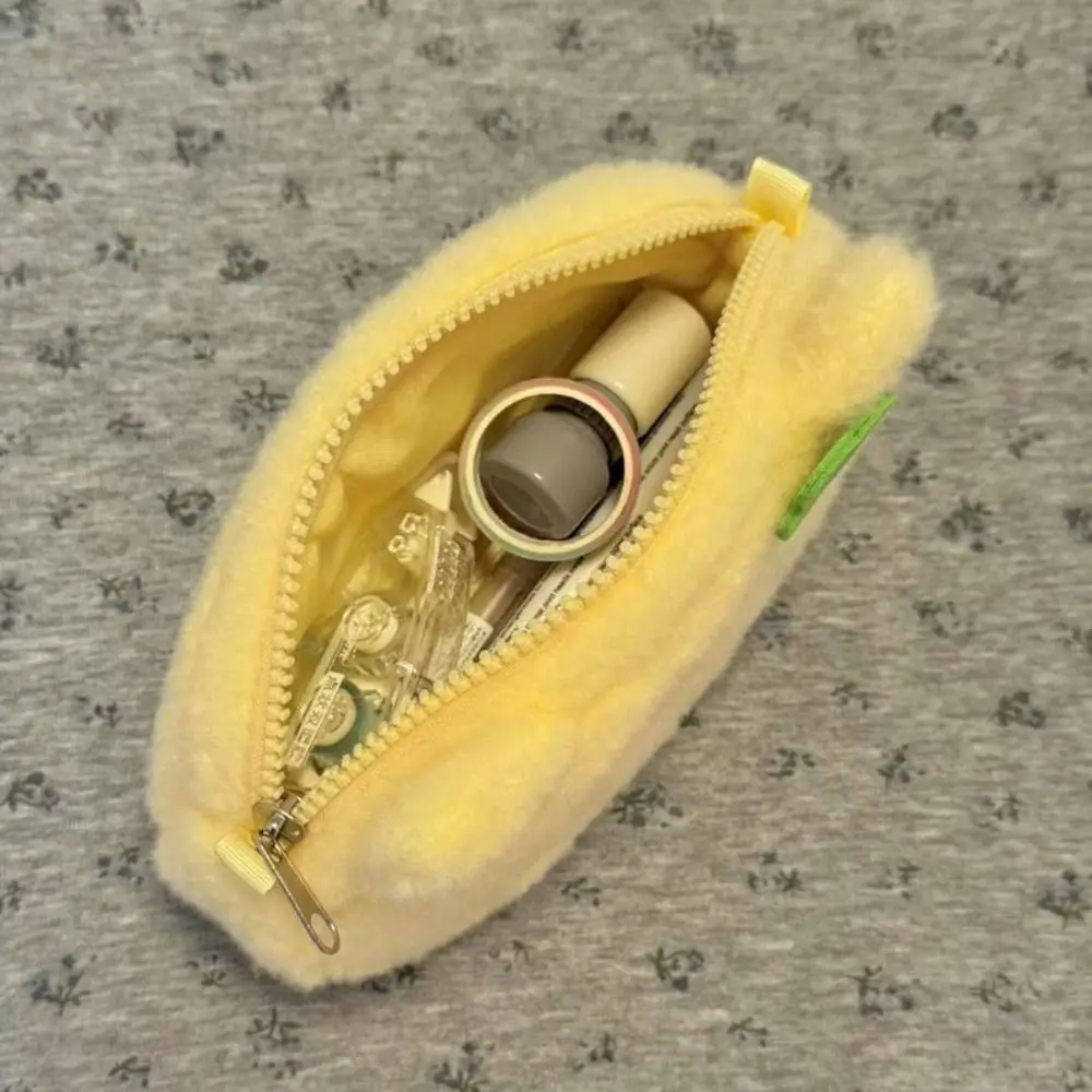 Neue Omelett Kätzchen Stift Tasche Große Kapazität Cartoon Bleistift Fall Multifunktionale Plüsch Schreibwaren Tasche Schule