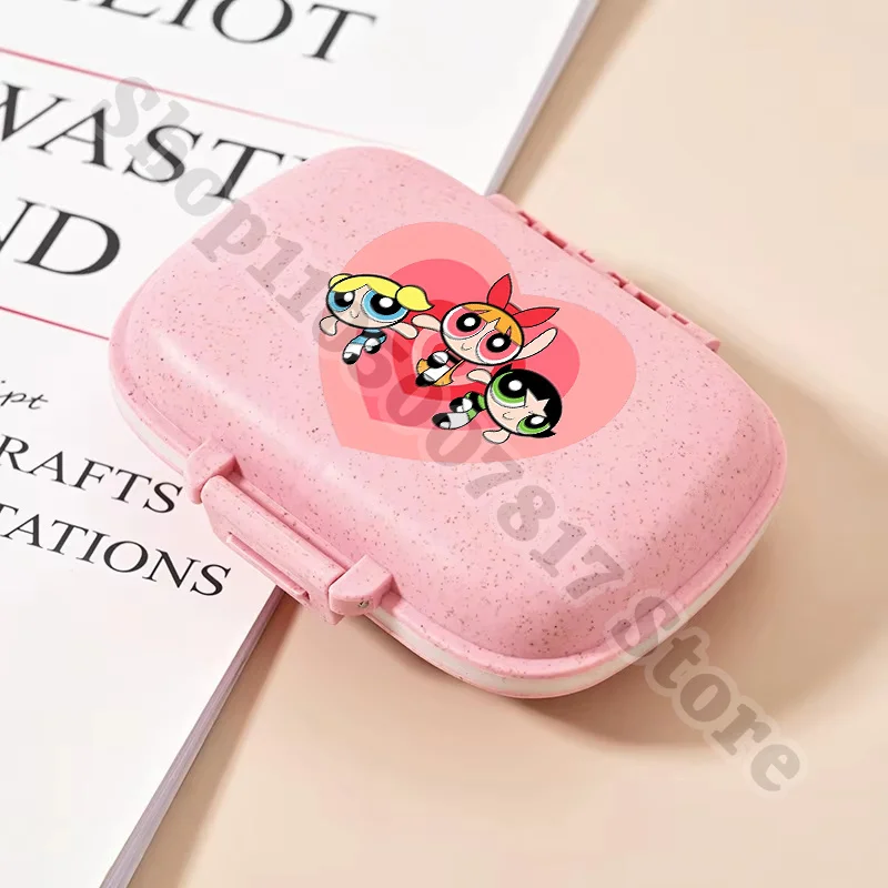 Tablet Accessories Gifts - Kawaii De Powerpuffs Leuke pilopbergdoos Medicijnorganizerdozen