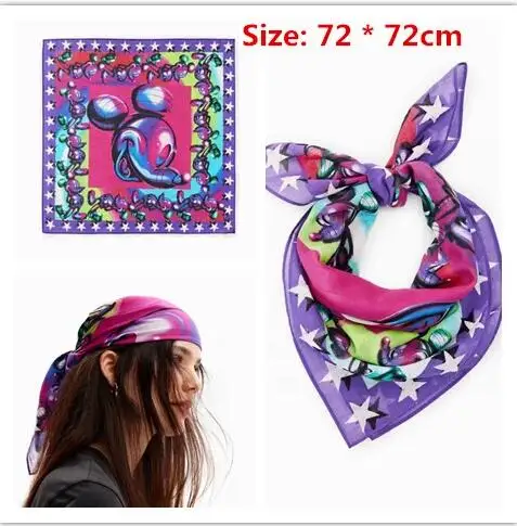 Wholesale Spain 2023 spring and autumn new classic fashion with women's small square scarf size: 70x70