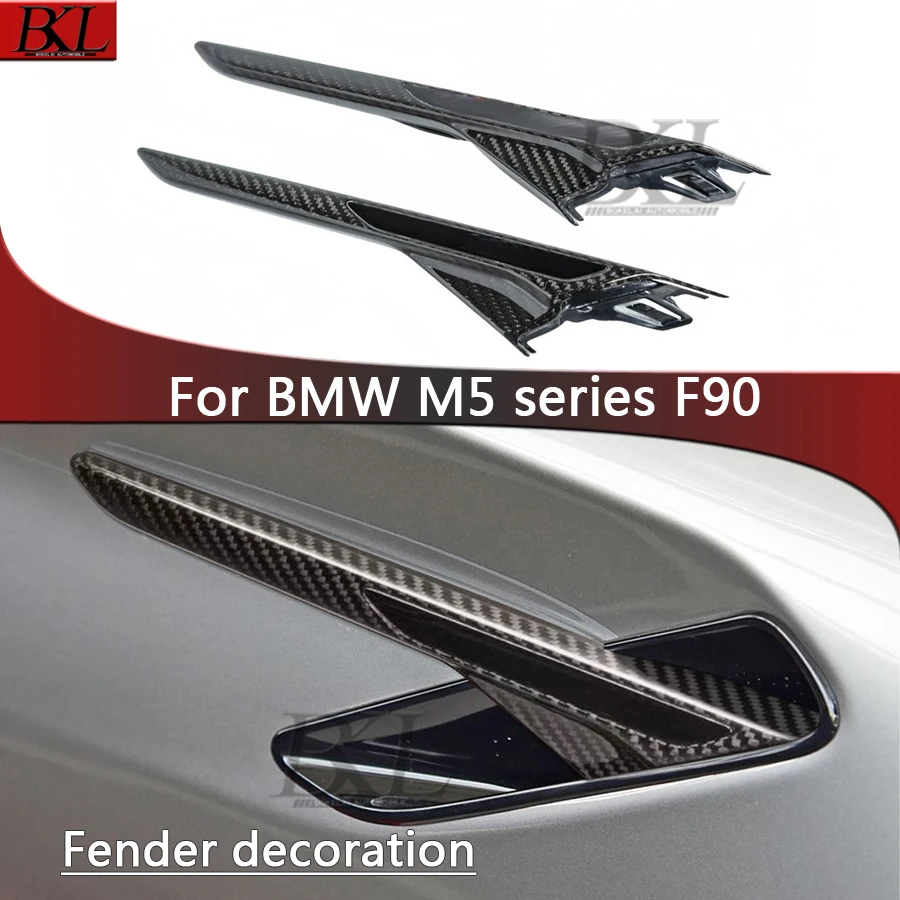 

For BMW series M5 F90 Dry Carbon fiber leaf panel air vent side wind blade air vent side decorative Upgrade body kit