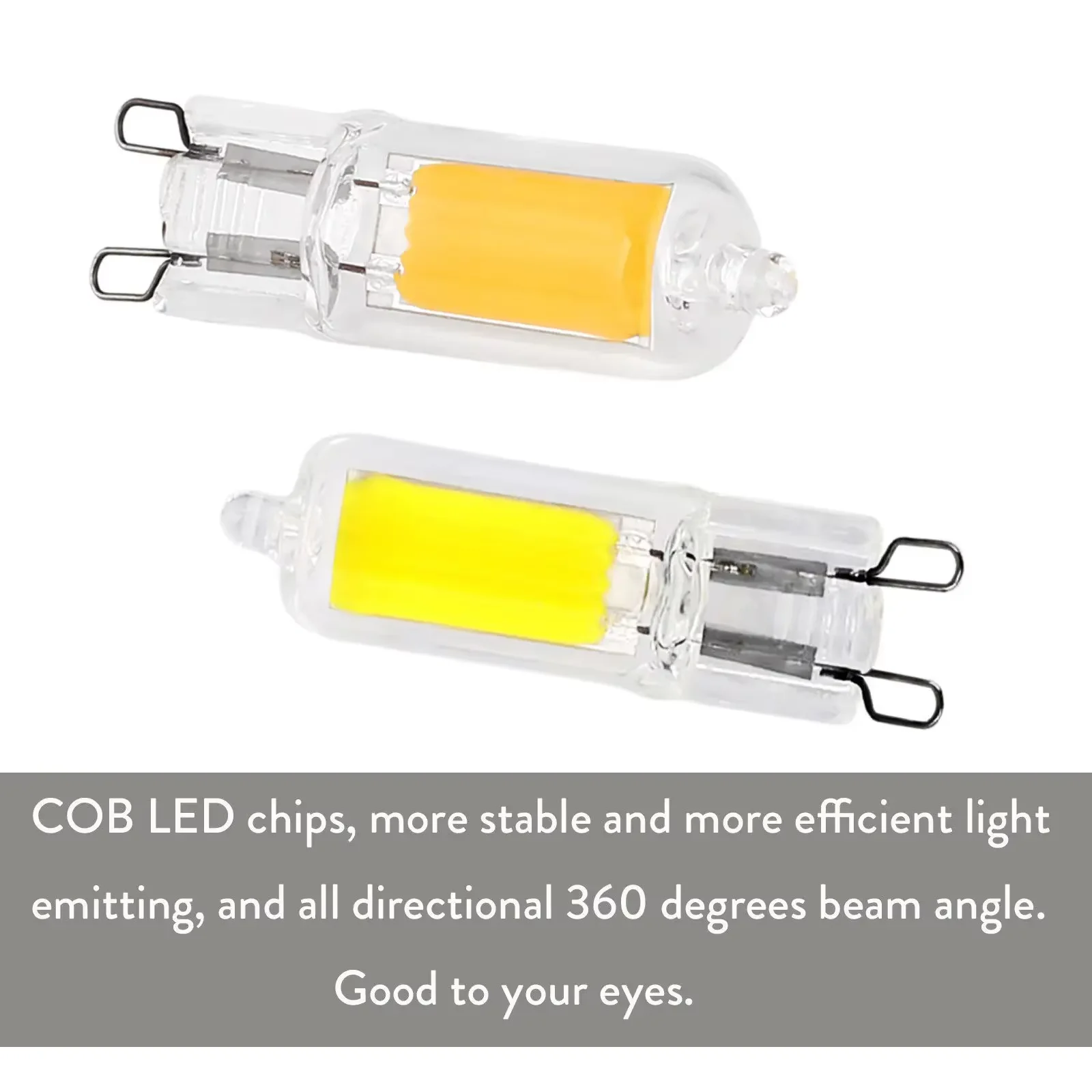 Pop G9 Mini LED COB Bulb 3W 5W Glass Crystal Lights For Home Pendant Light Fixture Chandelier Replace 25W 45W Halogen Lamp 110V