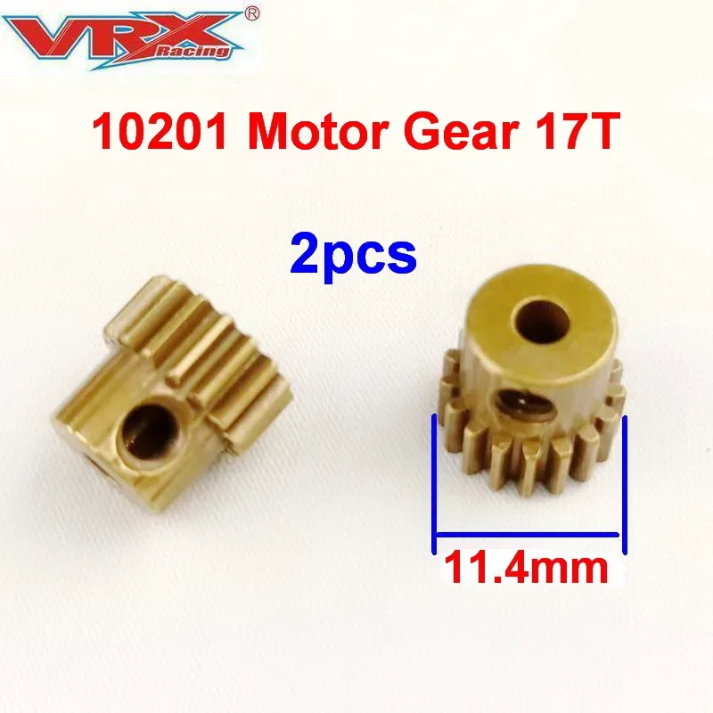 

2pcs VRX 10201 Motor Gear 17T Pcs1/10 Scale 4WD Rc Model Car Parts Toys For Children Adults, For VRX Racing
