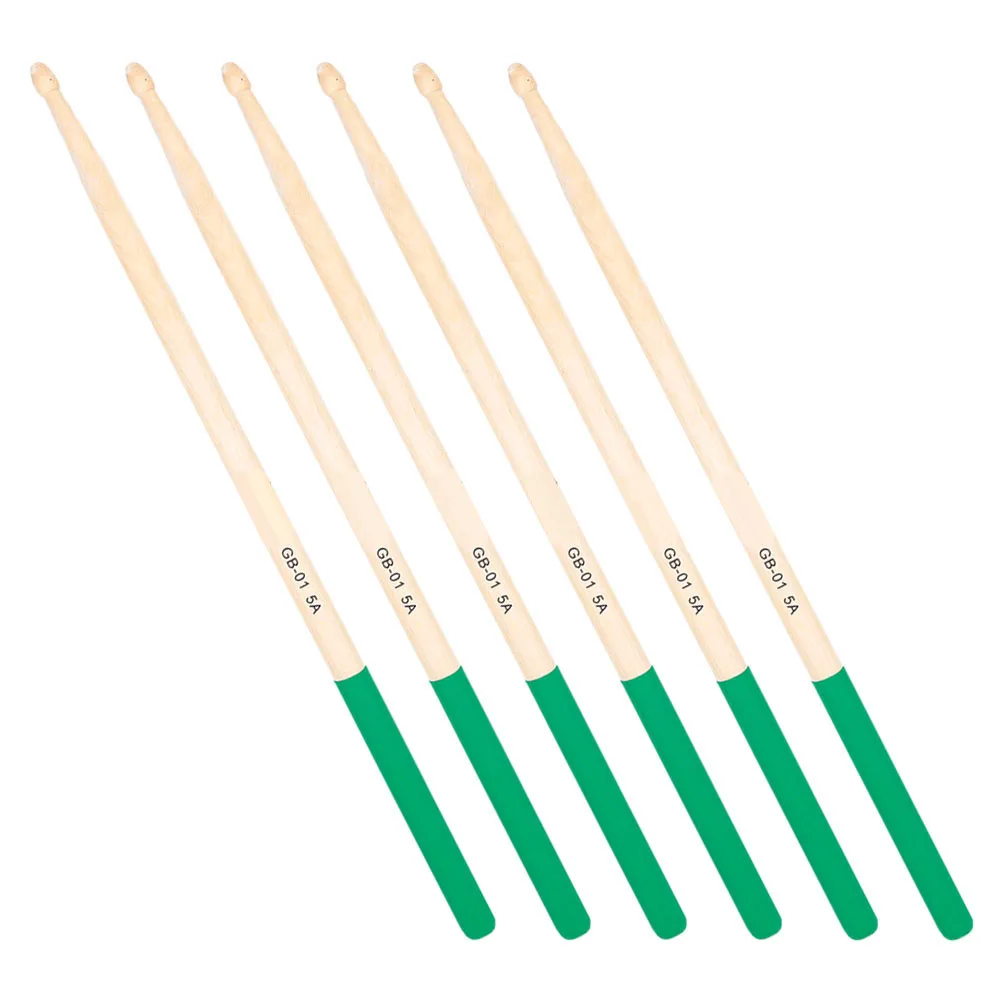

Non-slip Wooden Drum Sticks for Kids Beginners Comfort Grip Maple Drumstick Durable Teen Drum Accessories Replacement