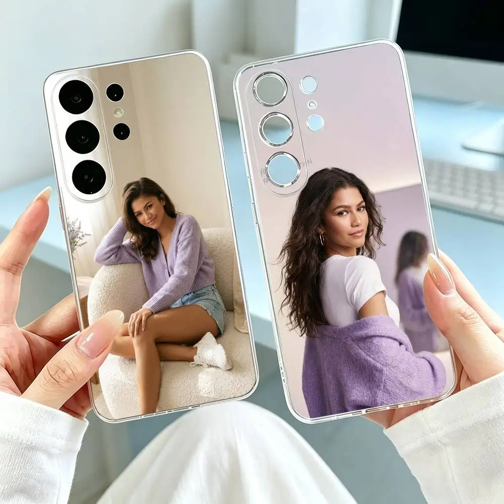 Z-Zendaya Beauty Actress-S  Phone Case Transparent Silicone Soft For Samsung S25,S24,S21,S22,S23,S30,Ultra,S20,Plus,Fe Gift