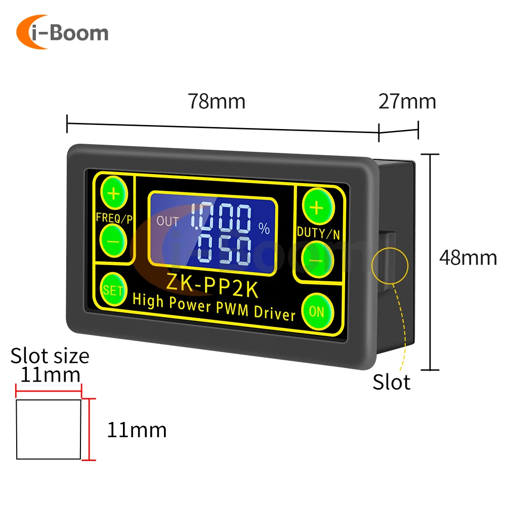 ZK-PP2K Signal Generator Pulse Frequency Generator Drive Module Pulse Frequency Cycle Module 1Hz-150KHz Motor Controller