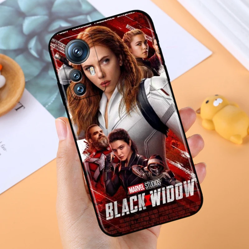 Scarlett Johansson Black Widow For Xiaomi Mi 14 13T 13 12T 12 11T 11i 11 10T 10 Pro Lite Ultra 5G Black Cover Phone Case