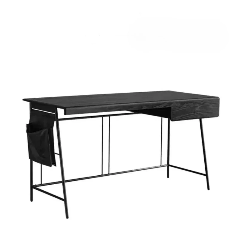 A home modern study computer desk  طاولات مكتبية   Italian minimalist medieval style solid wood desk